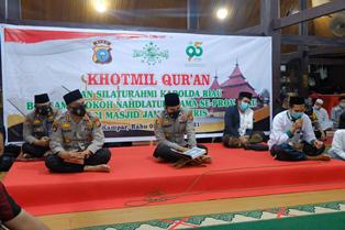 Kapolda Riau Kunjungi Masjid Jami' Air Tiris Kampar, Kapolres Tandatangani MoU dengan NU